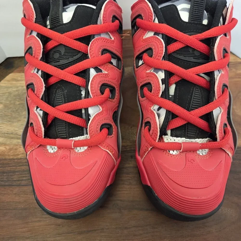 RARE Osiris D3 2001 Skateboard Shoes Women’s 7.5-8 Red w/Black/Gray Camo EUC